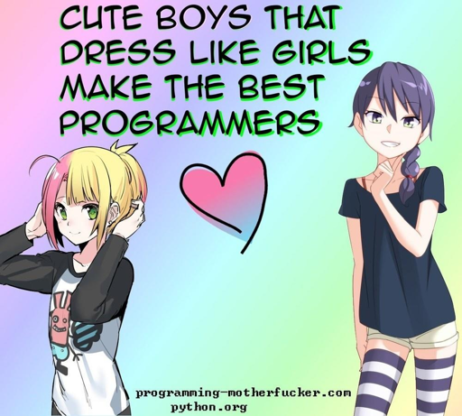 cute femboy programmers
